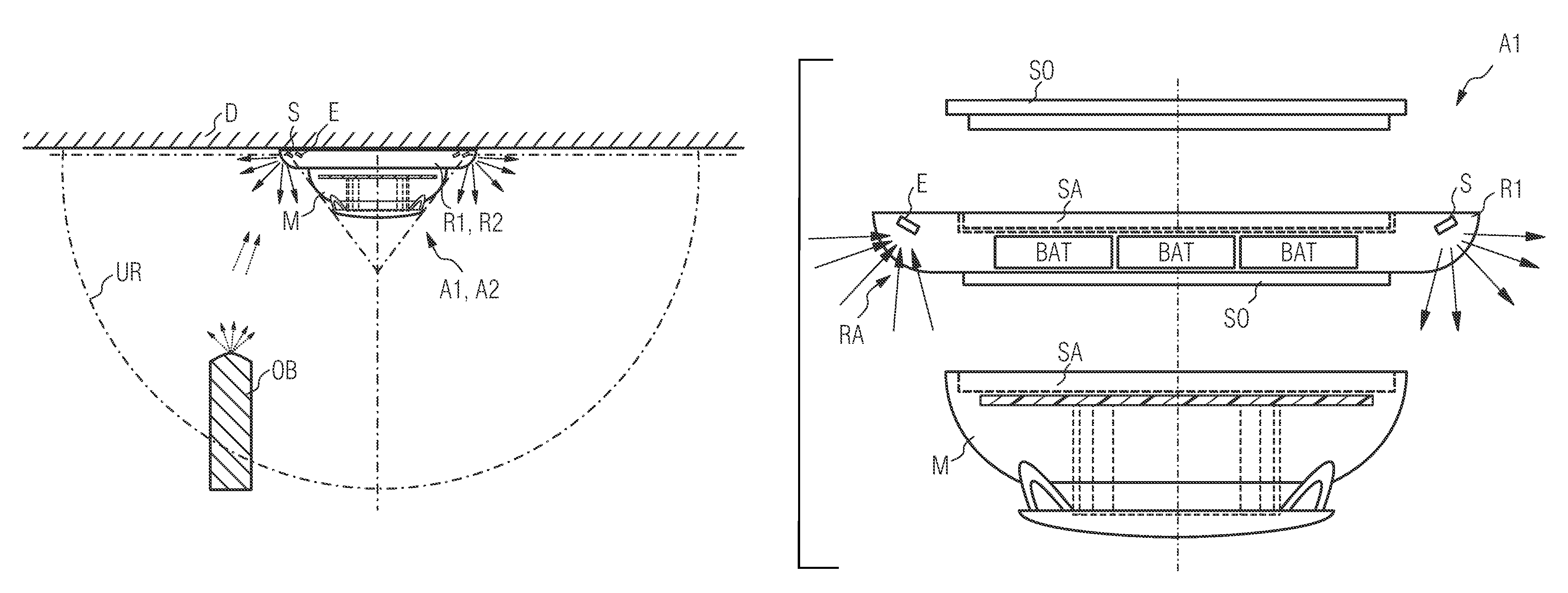 Auxiliary device for a hazard alarm constructed as a point type detector for function monitoring of the hazard alarm, and an arrangement and method of monitoring using a device of this kind