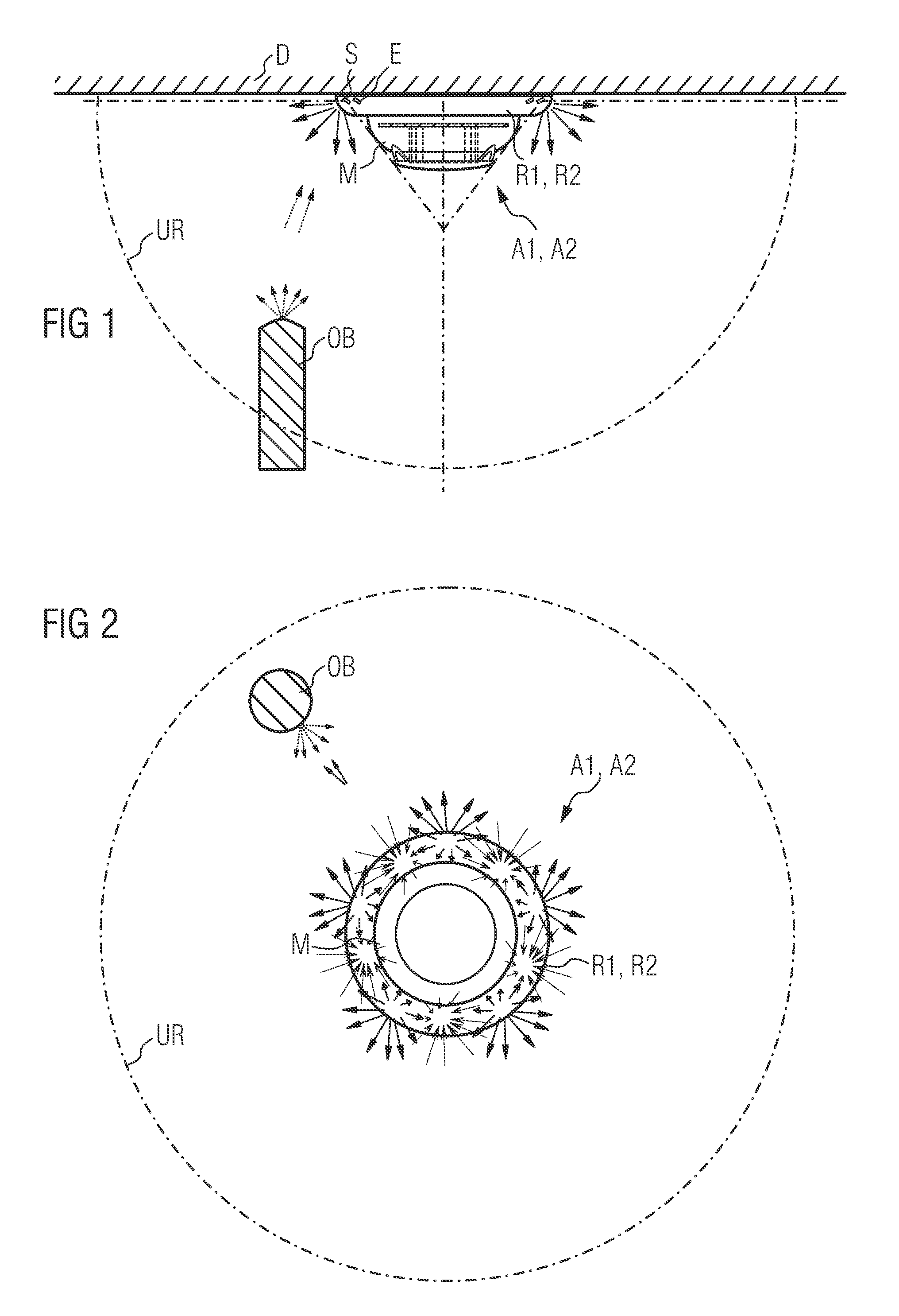 Auxiliary device for a hazard alarm constructed as a point type detector for function monitoring of the hazard alarm, and an arrangement and method of monitoring using a device of this kind