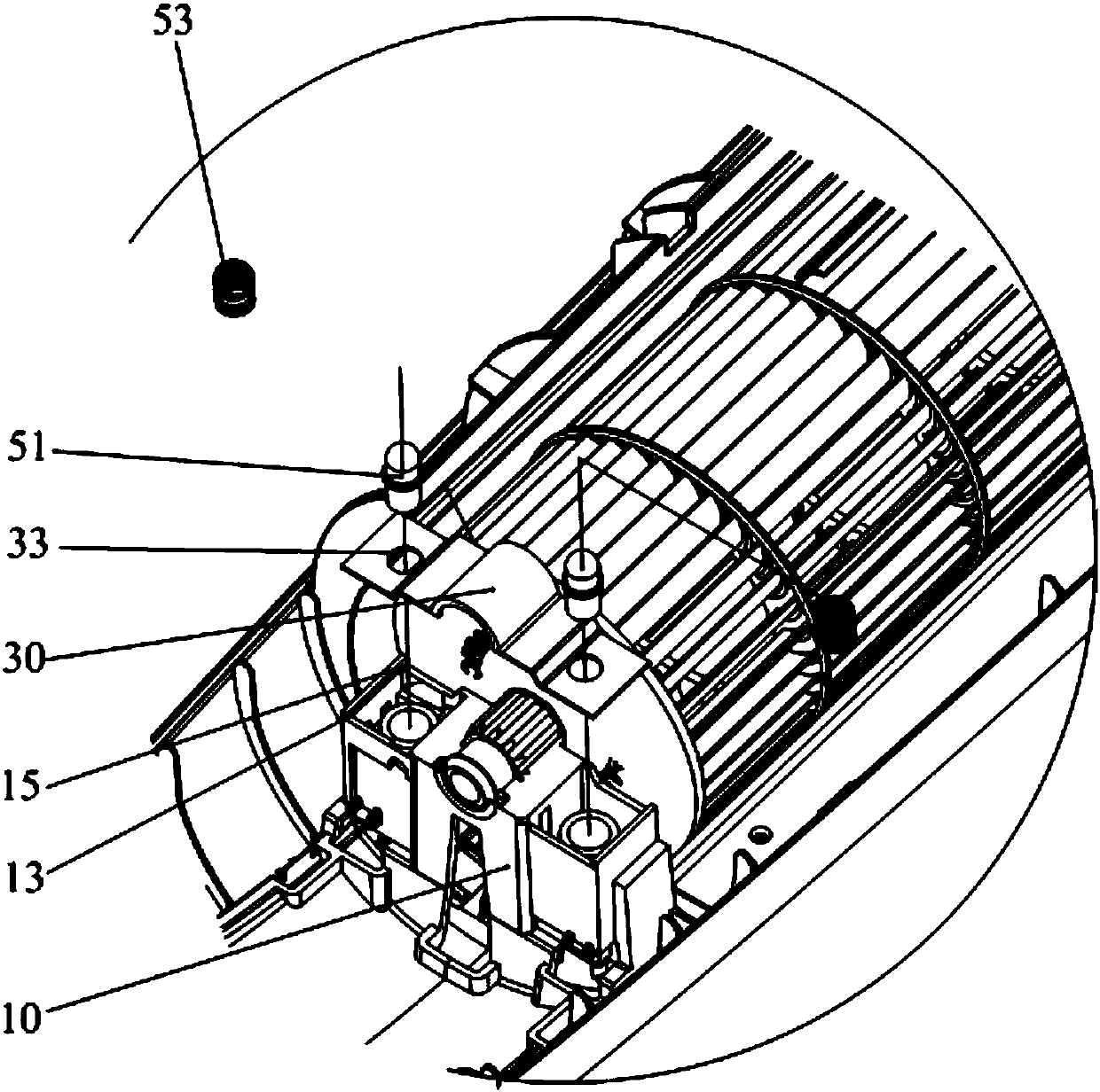 Shaft support and device provided with shaft