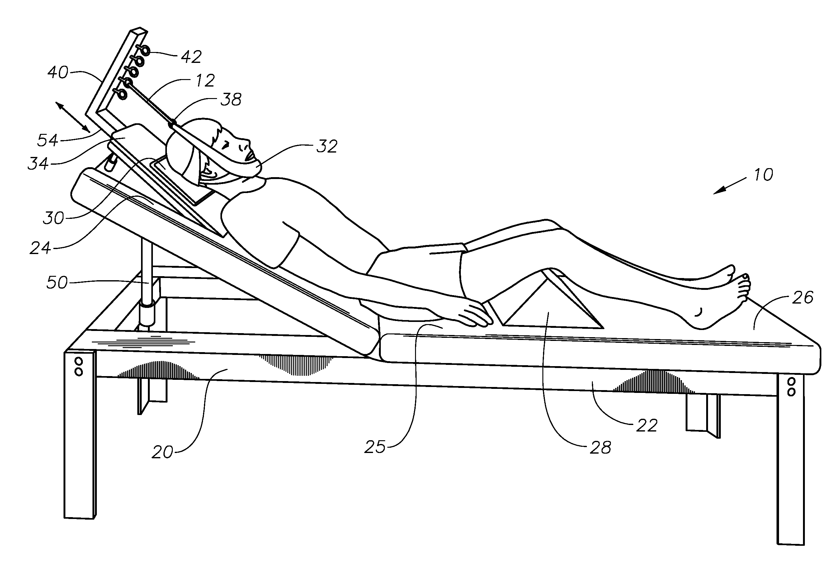 Machine and method for head, neck and, shoulder stretching