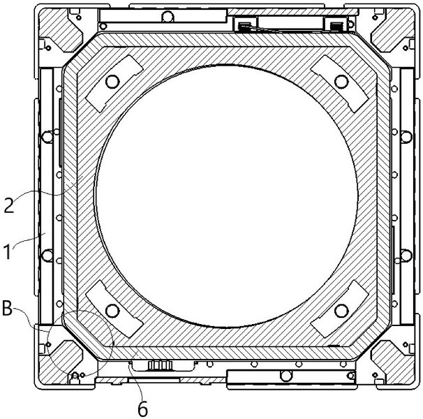 Damping glue mounting structure, lens drive device, camera device, electronic products