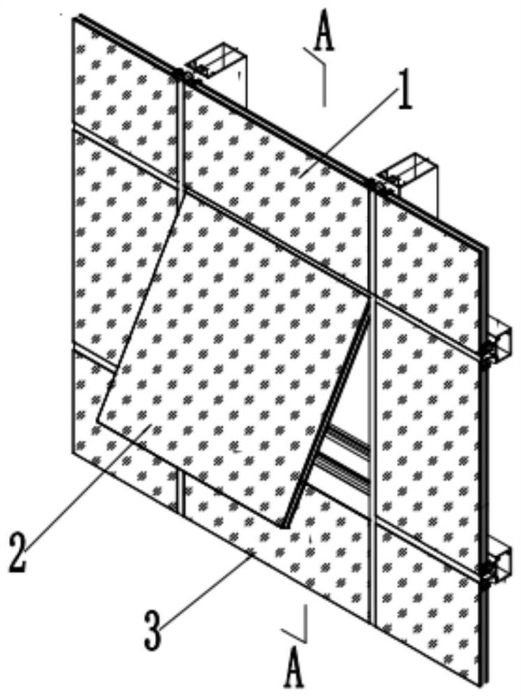 Glass curtain wall with safe opening window