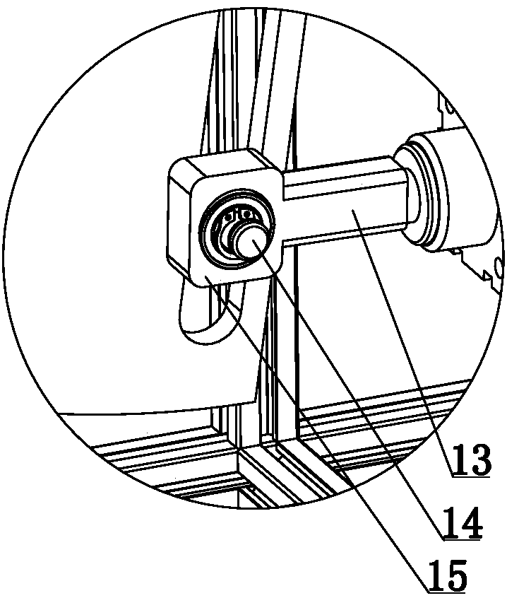 Feed chopping device for feed grinder