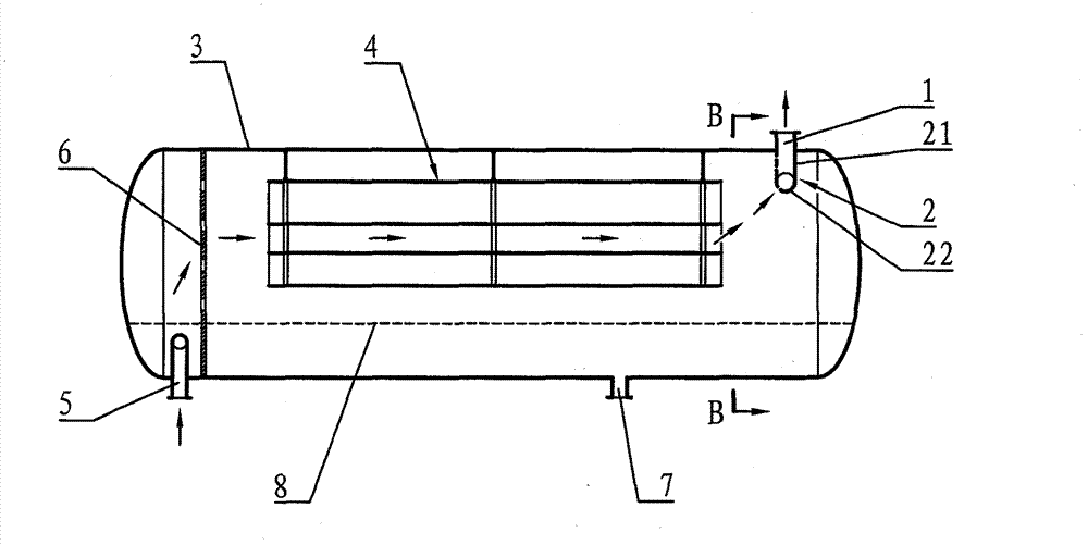 Exit collector of smoothing electrodesalting and electrodehydrating device