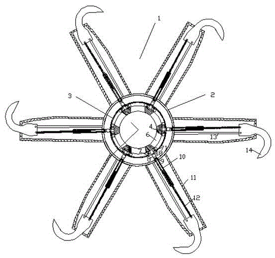 Forage tumbling device capable of shaking off forage and sweeping off forage