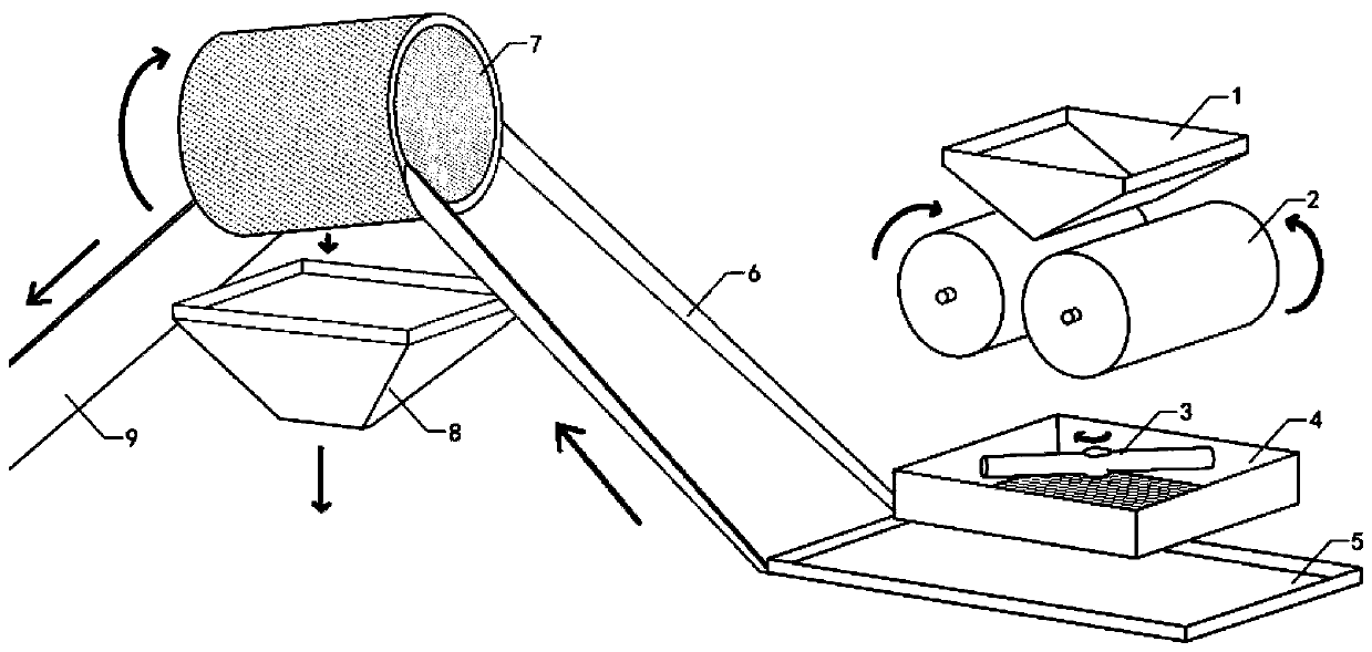 Granular dry grain glaze and granular dry grain glaze cloth imitation stone brick, and production methods thereof