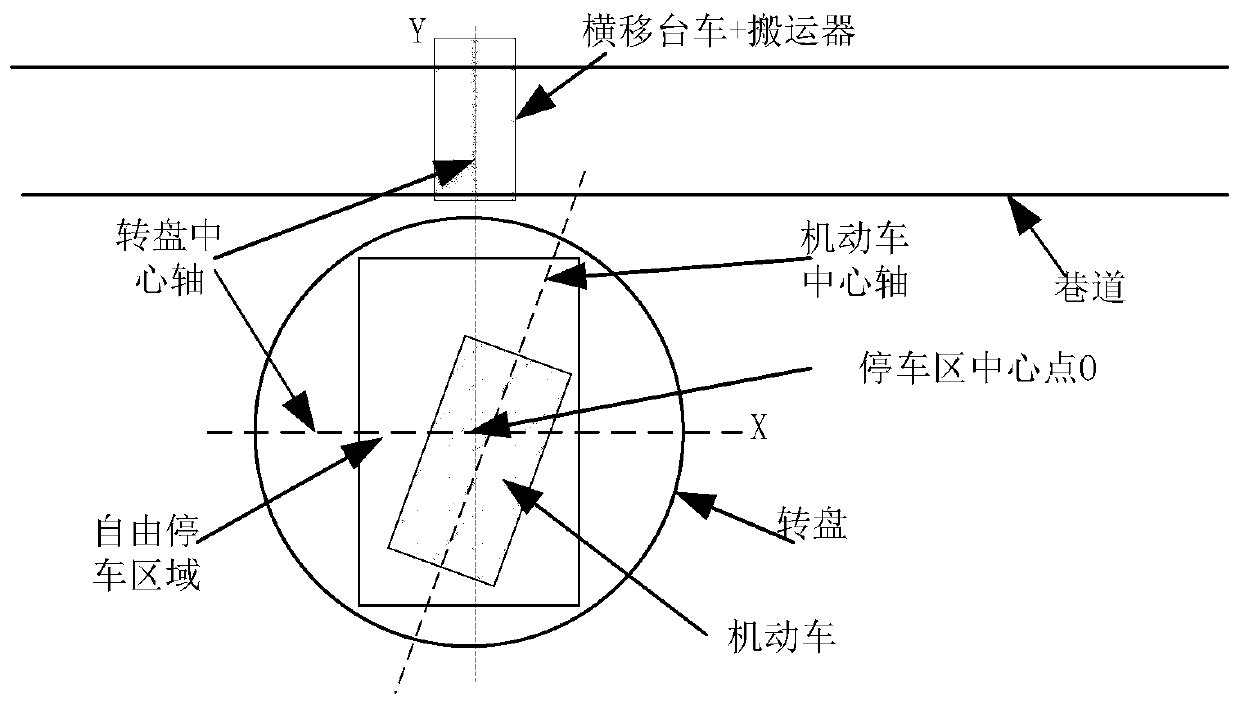 Parking device of warehouse-type mechanical garage and using method thereof