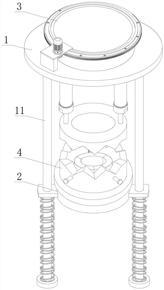 A turbine device for cleaning glass on the surface of candy jars and its implementation method