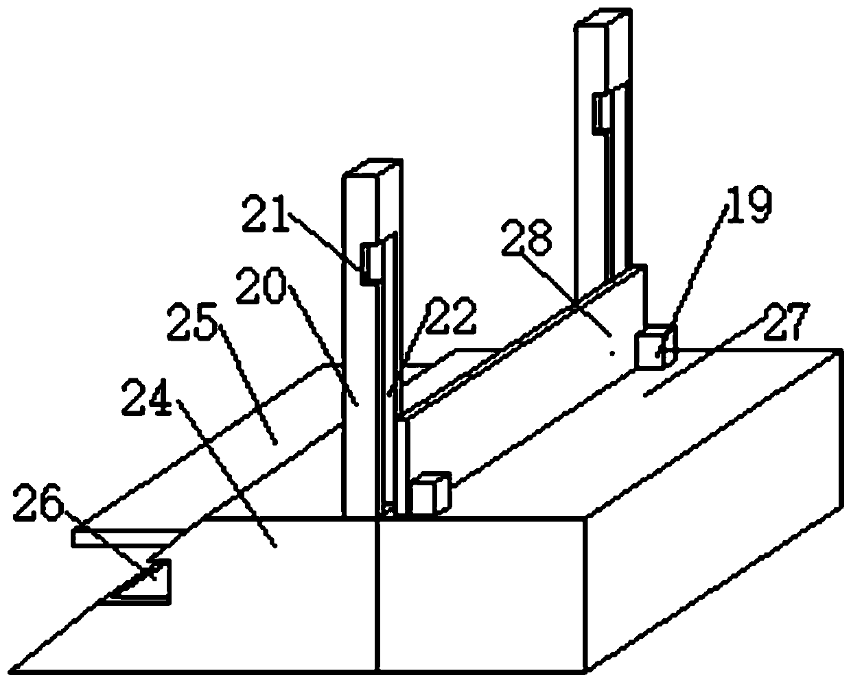 Mud scraper for settling pond of water purification plant