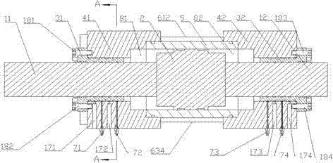 Oil cylinder of static pressure vibration exciter