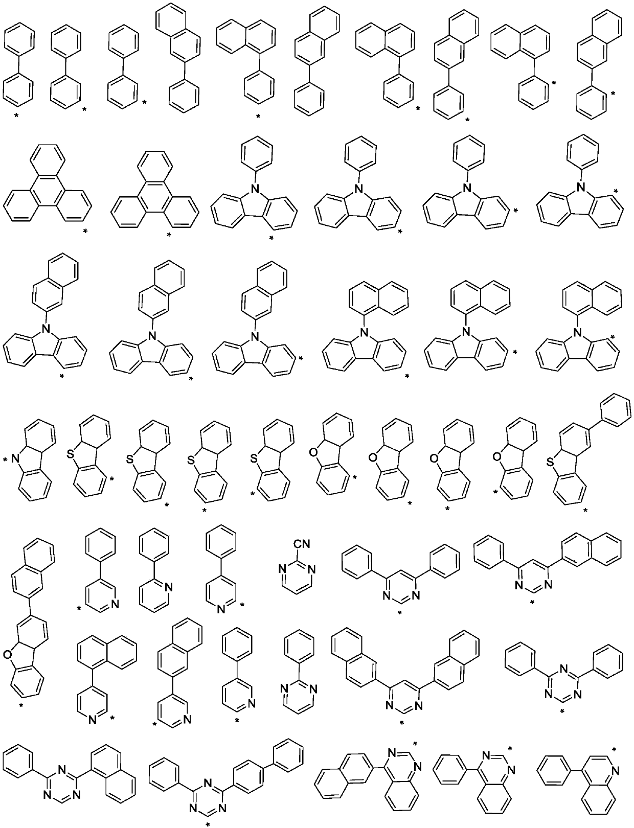 Organic light-emitting material and application of organic light-emitting material for preparing organic electroluminescence device