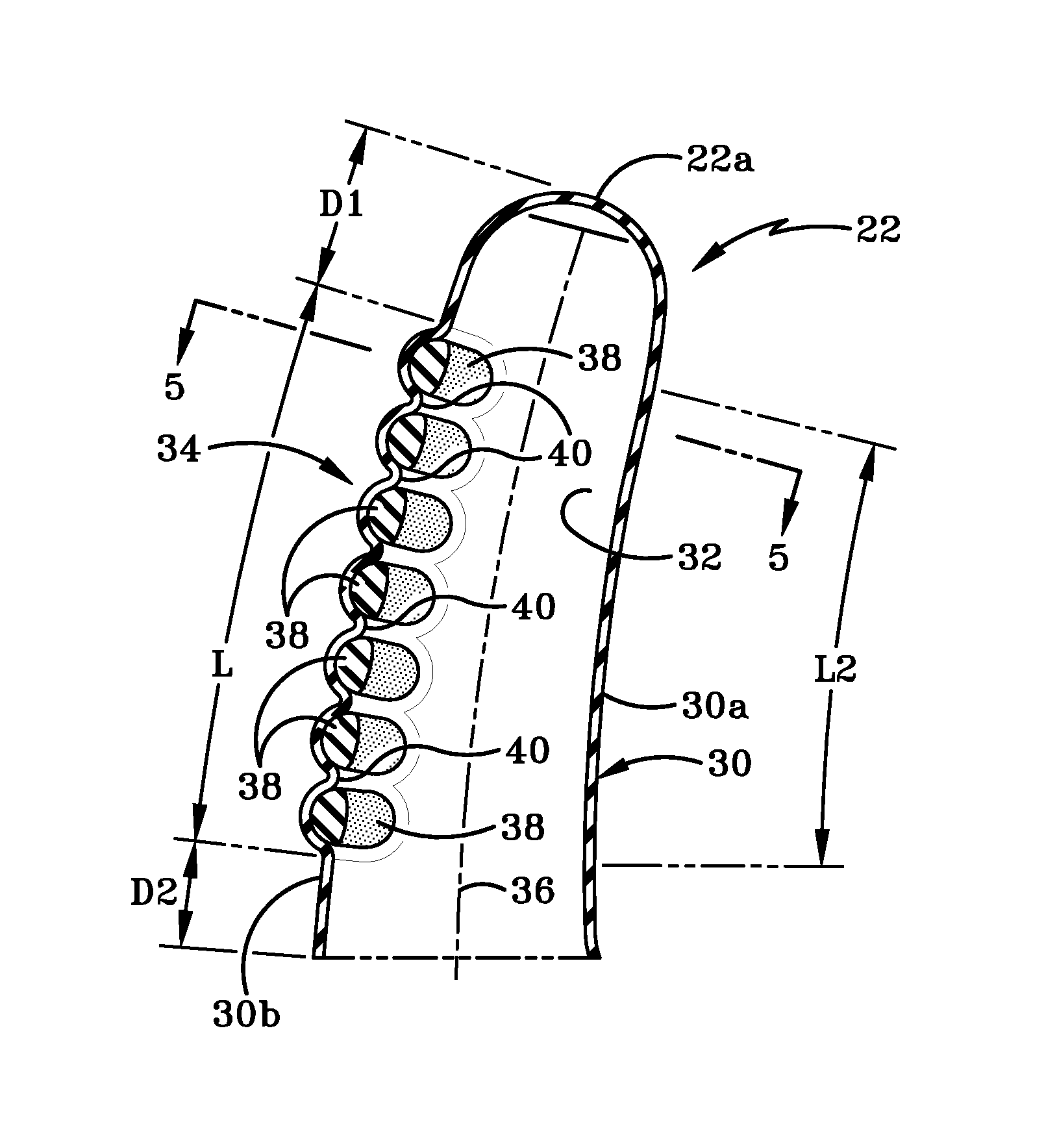 Glove with improved finger areas