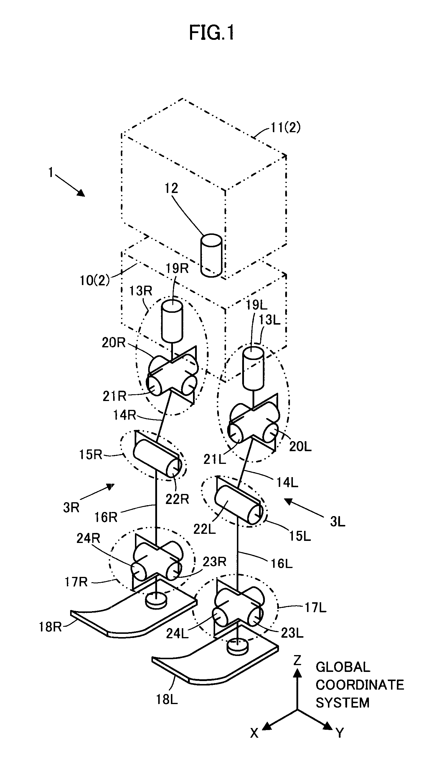 Gait generating device for legged mobile robot and operational target generating device for robot