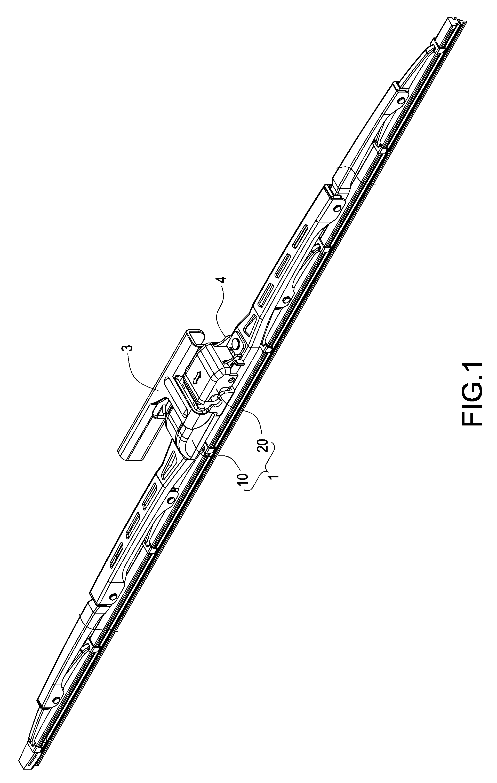 Windshield wiper combining assembly of combining driven wiper arm