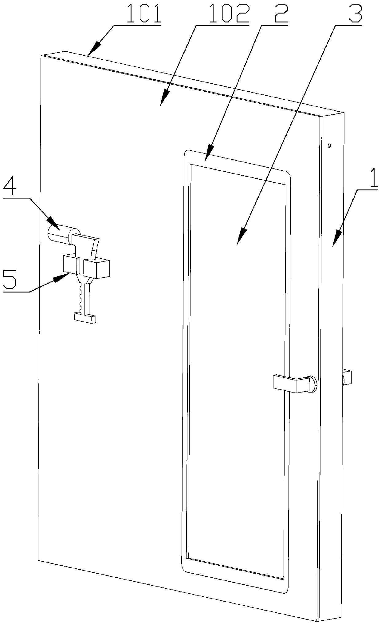 Anti-thermal-radiation fireproof door