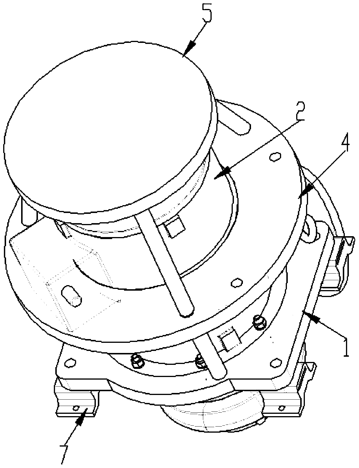 Novel vibration reduction motor support