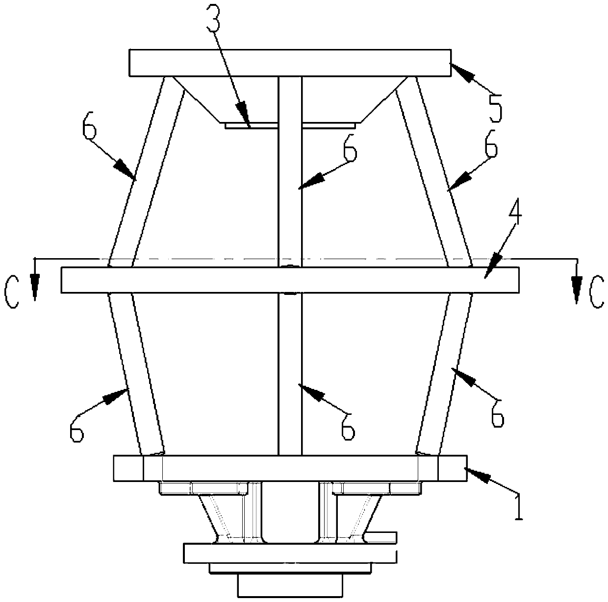 Novel vibration reduction motor support