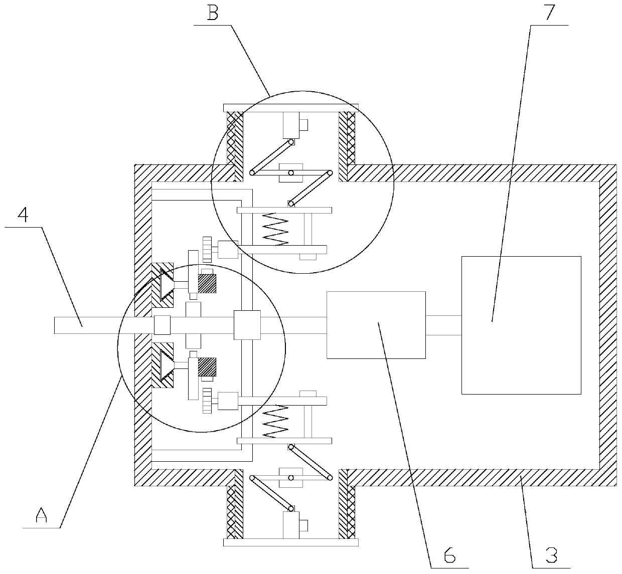 Wind power generation device with protective function