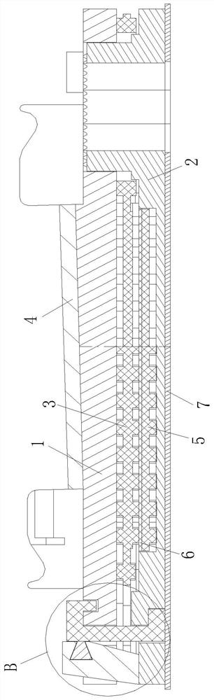 A vibration damping fastener system