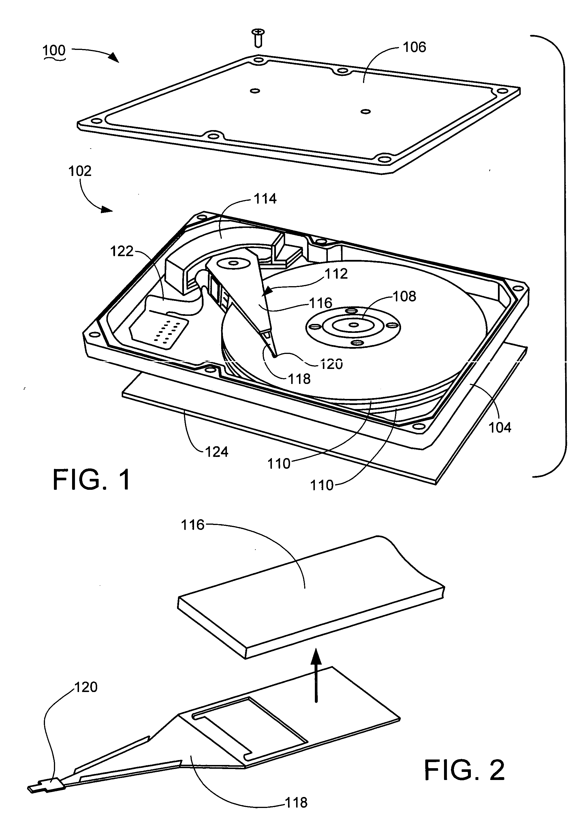 Adhesive attachment of a first member to a second member