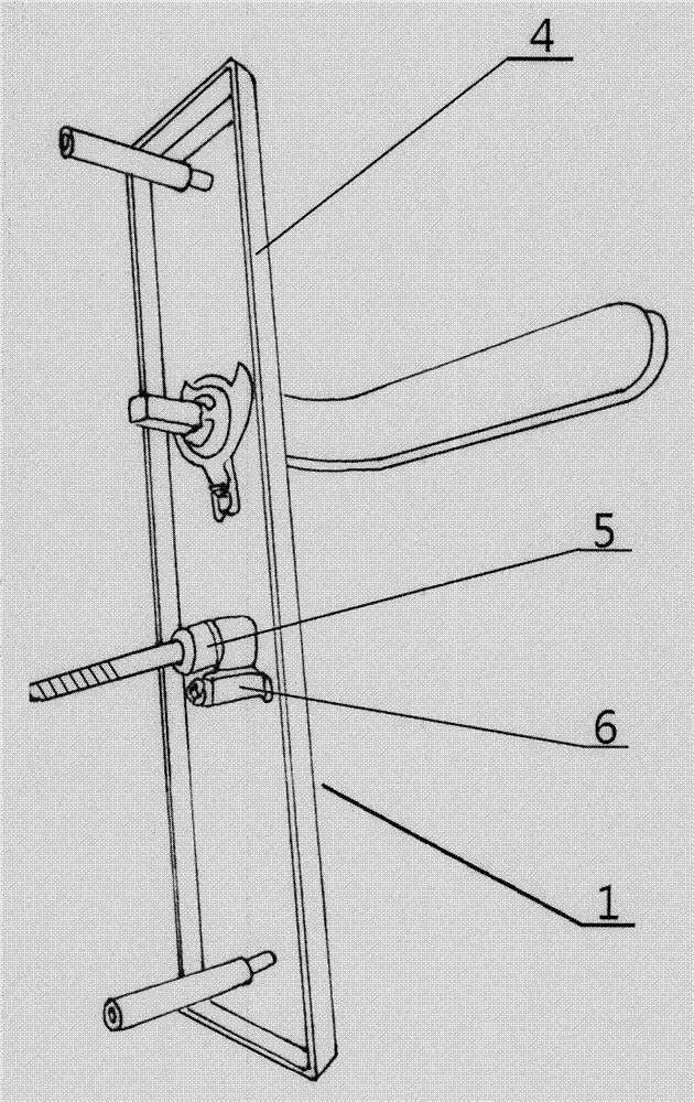 Novel back-locking-free interior door lock