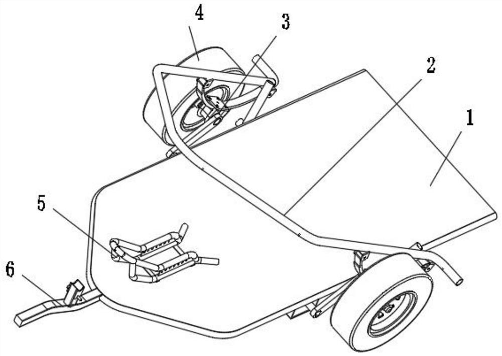 Combined lever frame trailer