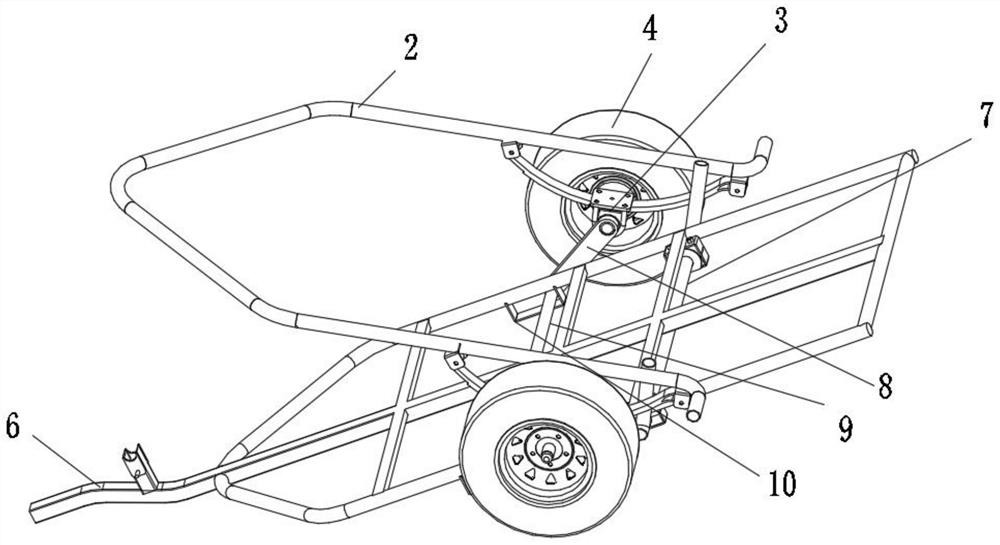 Combined lever frame trailer