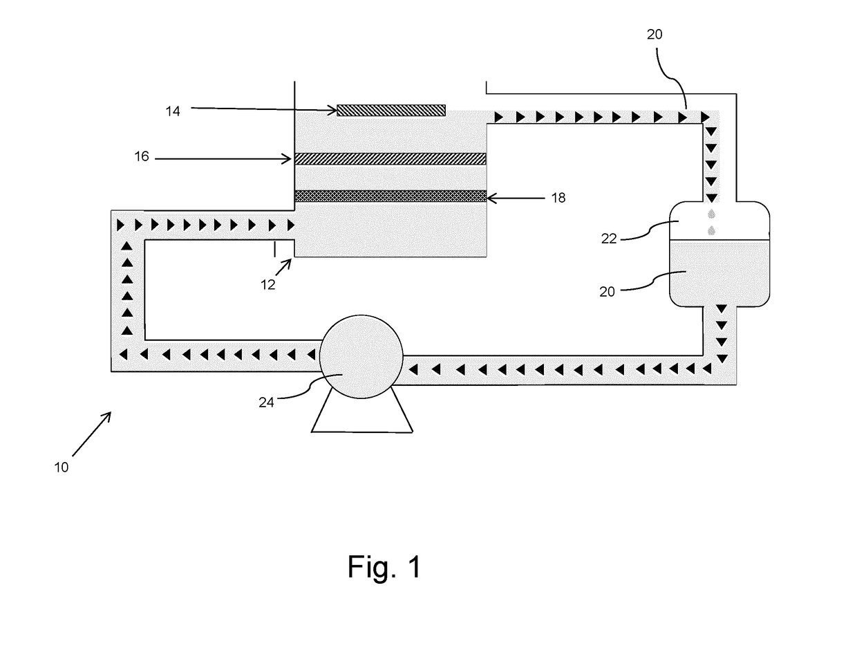 Horizontal tri-electrode single flow zinc-air battery with a floating cathode