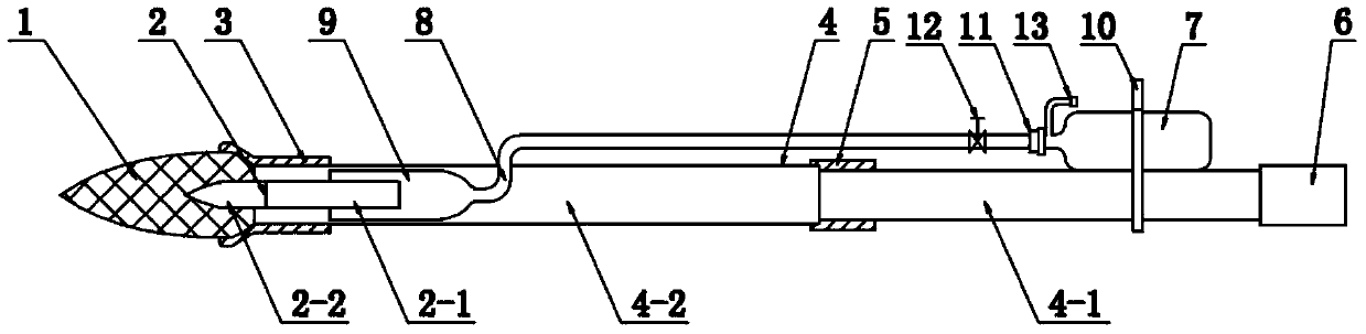 Ground writing pen with adjustable writing speed