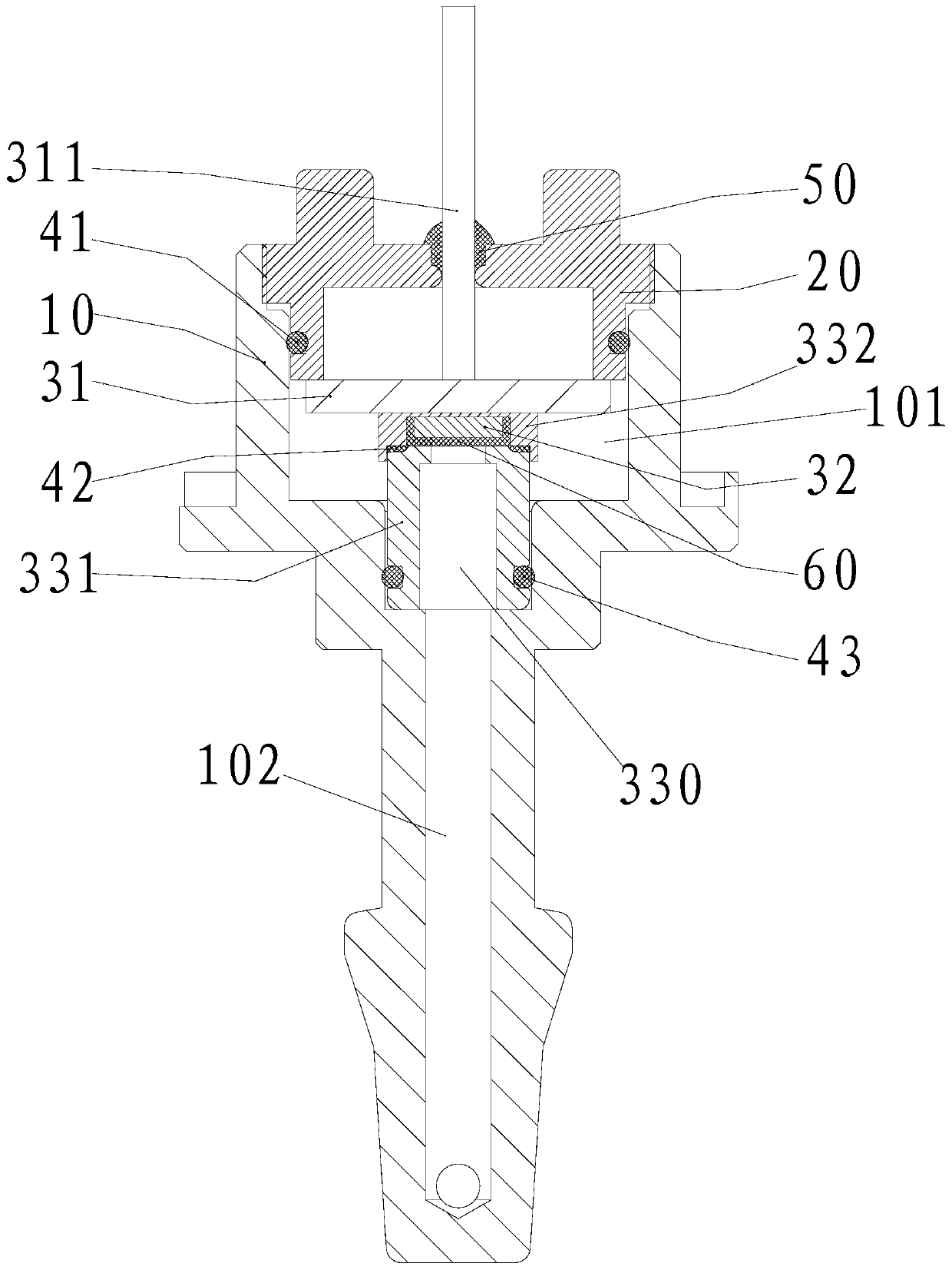 Pressure sensor for pressure cooker and pressure cooker