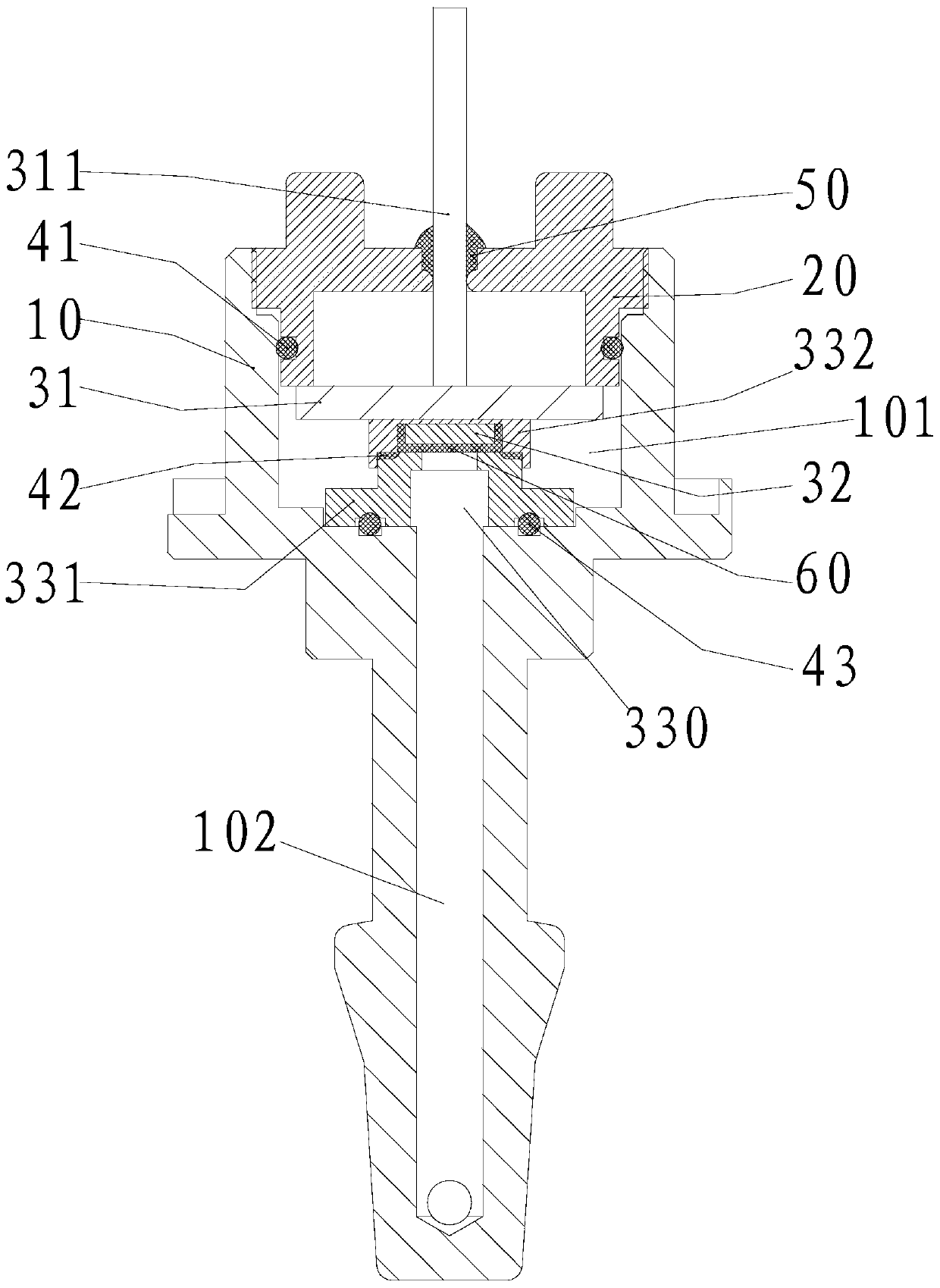 Pressure sensor for pressure cooker and pressure cooker