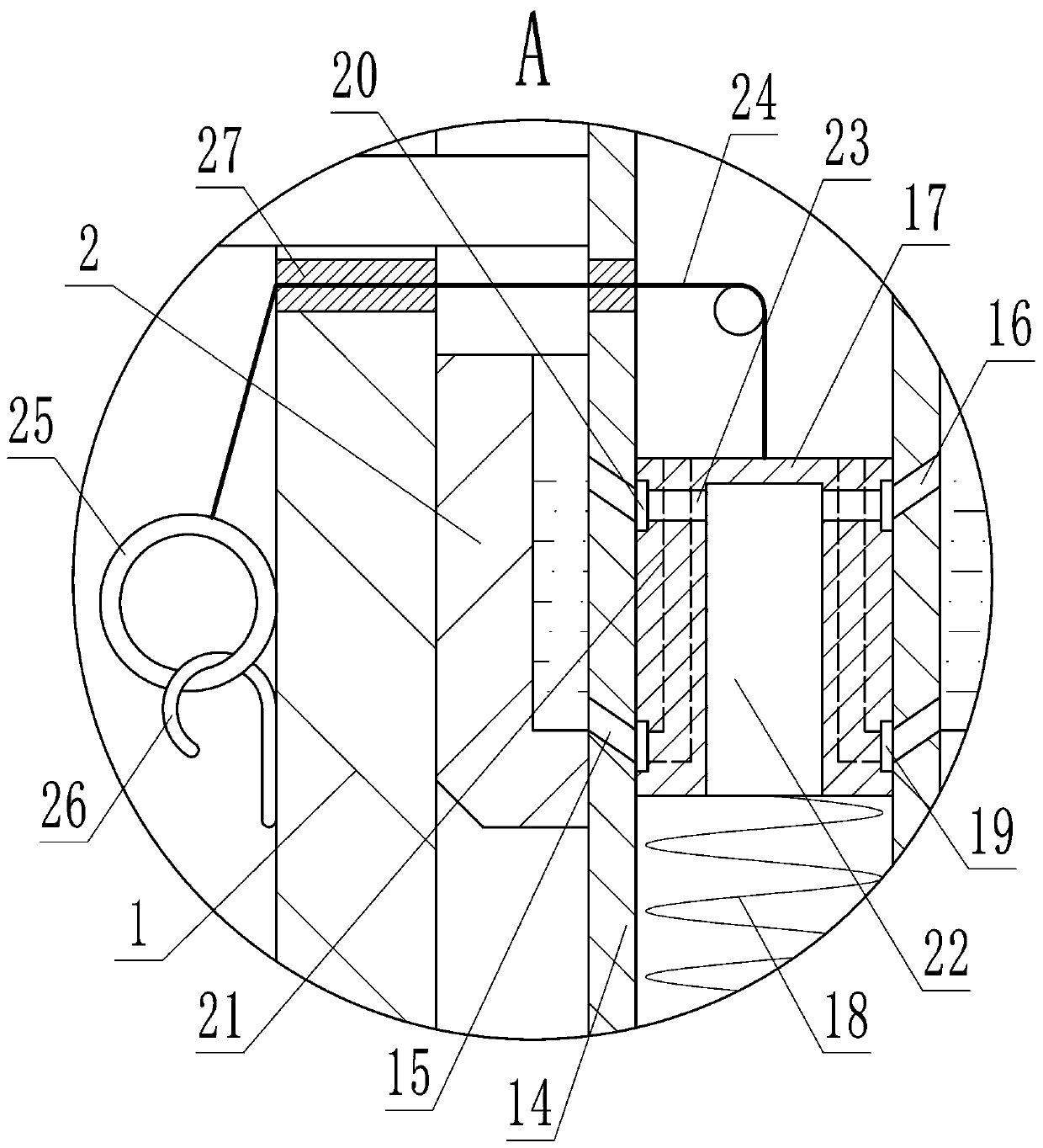 Anesthesia respirator evaporation device