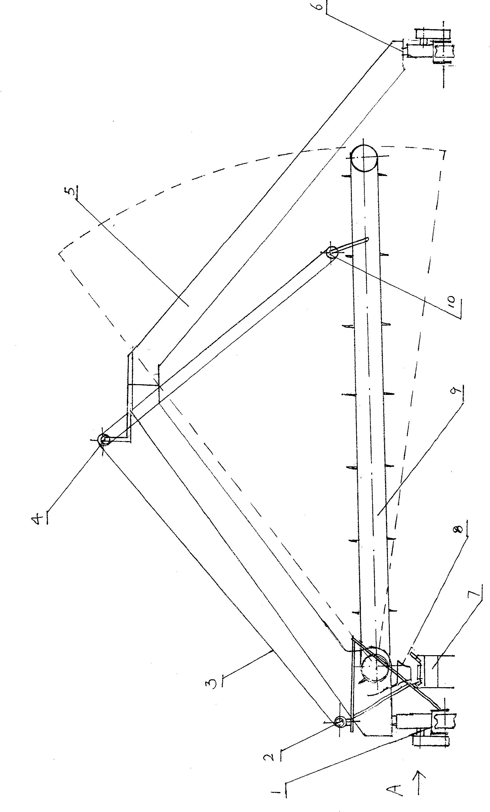 Automatic combined raking filling machine for loose material