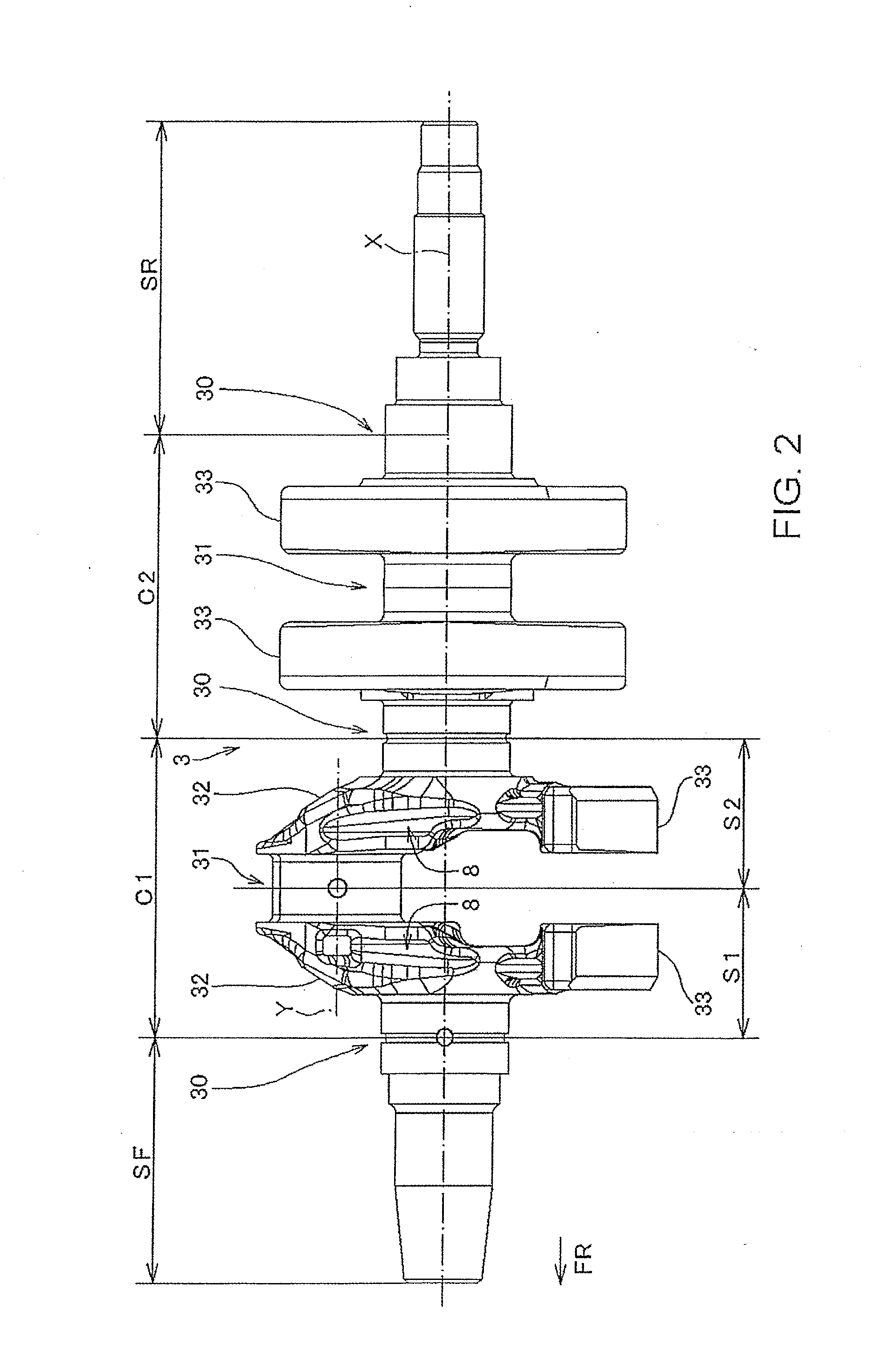 Crankshaft structure