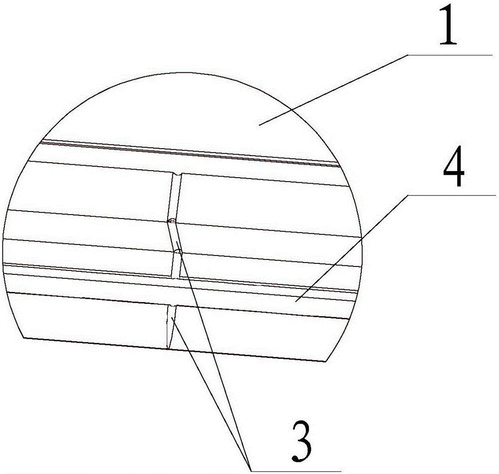 Structure for reducing negative pressure in box of refrigerator, refrigerator door body and refrigerator