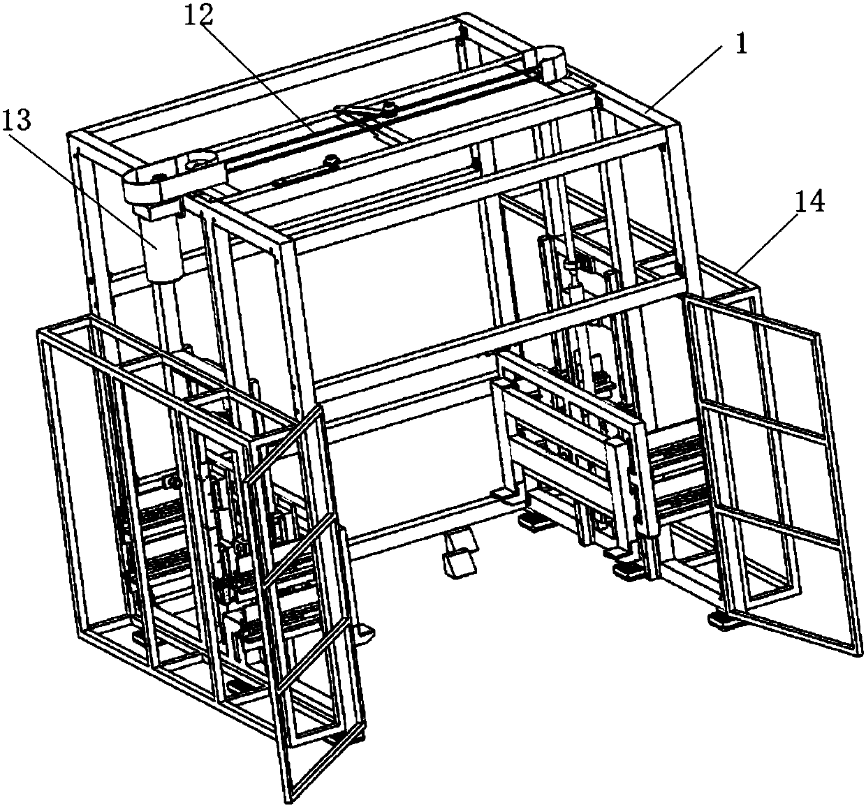 Heavy double-cantilever lifting table