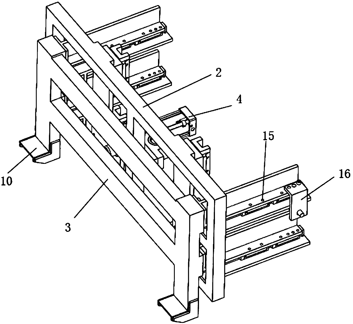 Heavy double-cantilever lifting table