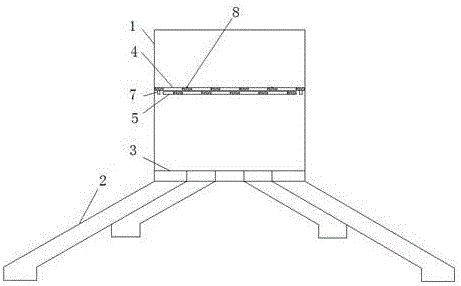 A kind of grain distribution device for shallow round silo