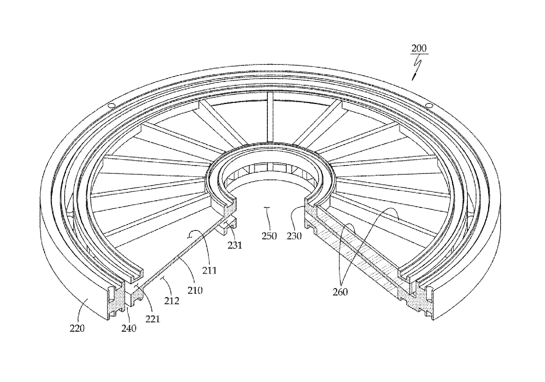 Circular filtering disc and filter device having the same