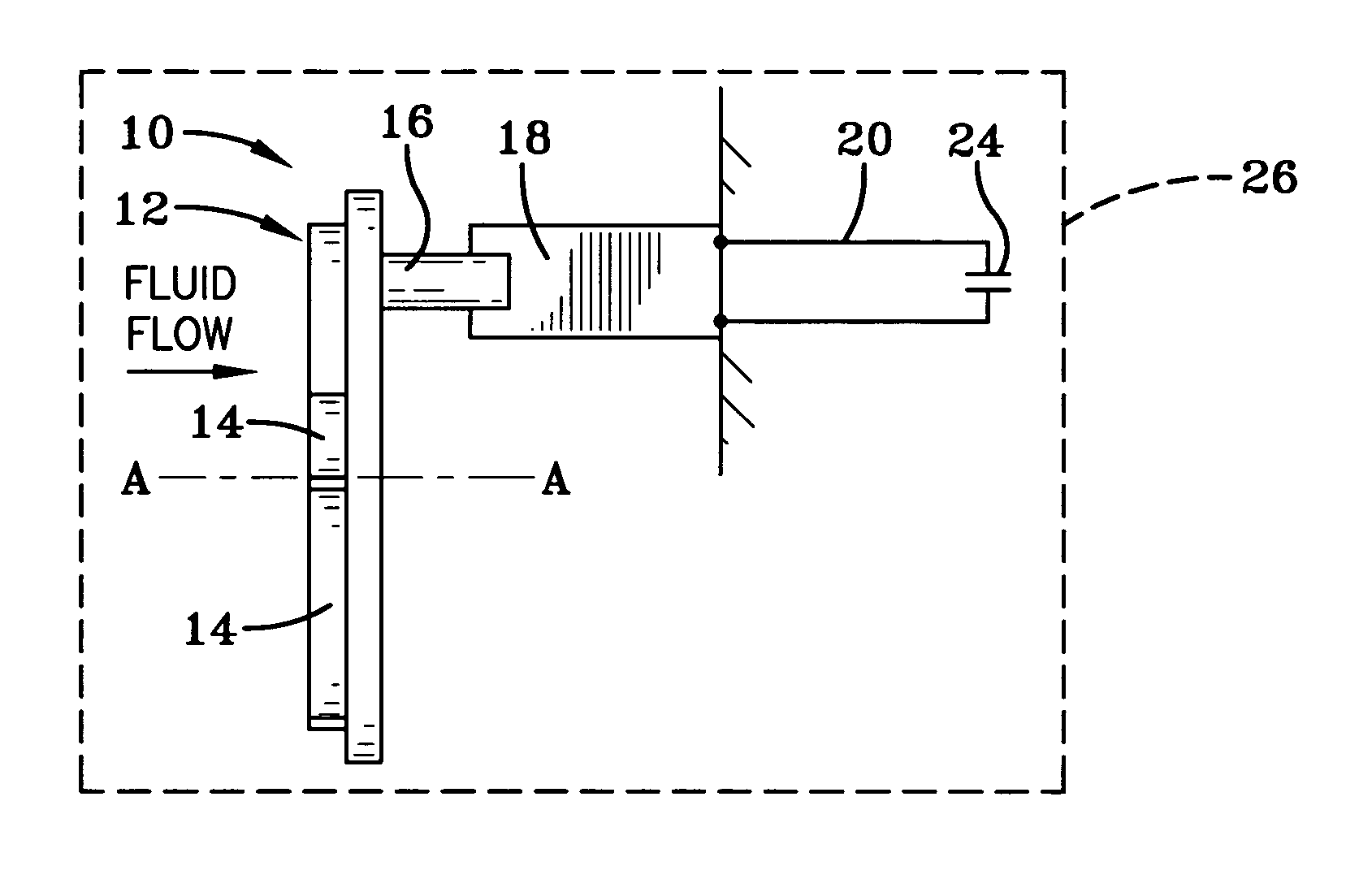 Flow driven piezoelectric energy harvesting device