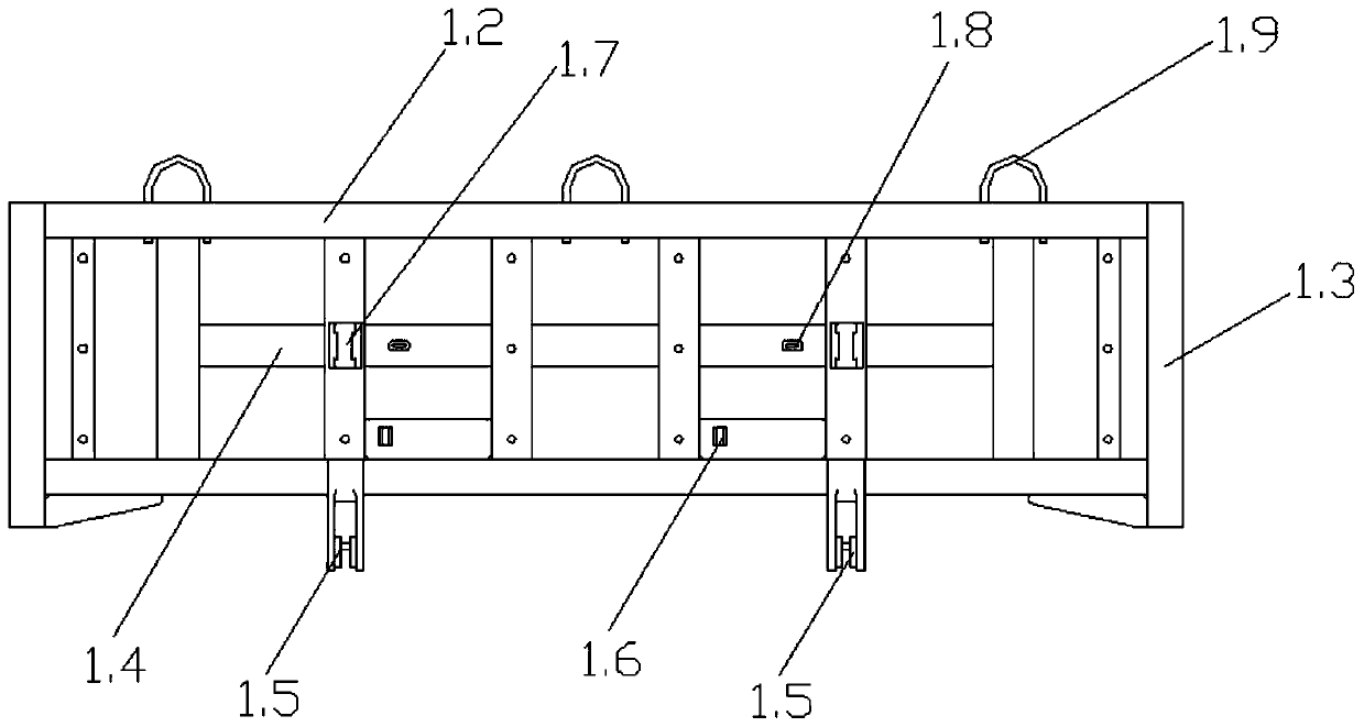 Turnover movable coiled material transportation device