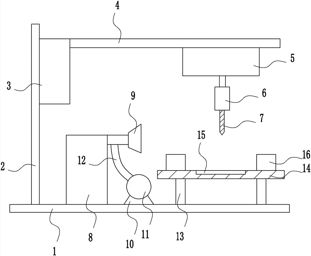 Plate-shaped part drilling equipment for hardware tool machining