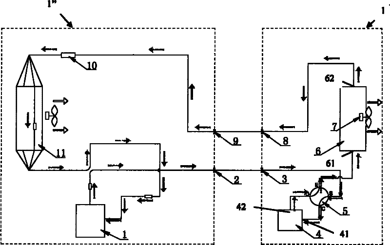 Test tool for air conditioner indoor unit and method for online test and refrigerant recovery