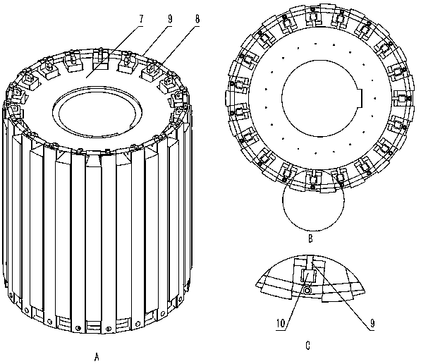 Novel speed-adjustable cylindrical permanent-magnet eddy-current coupler