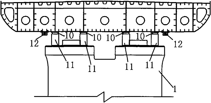 Synchronous continuous support pulling construction method of long and large steel box girder