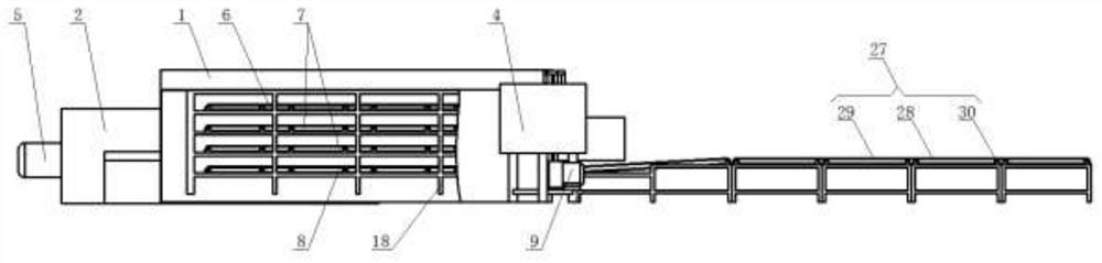 A rice flour ripening and loosening integrated equipment