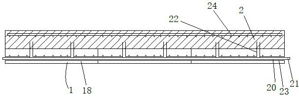 Closely-spliced one-way laminated slab free of bar extending out of plate end and construction method of closely-spliced one-way laminated slab