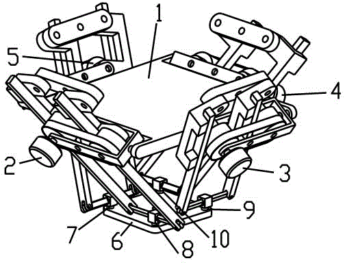 Belt-driven three-dimensional translational and one-dimensional rotational spatial four-degree-of-freedom manipulator