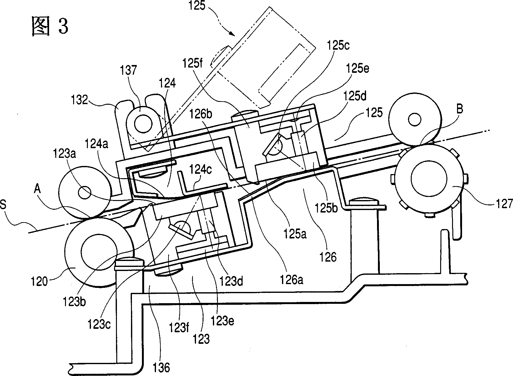 Double side image reading device