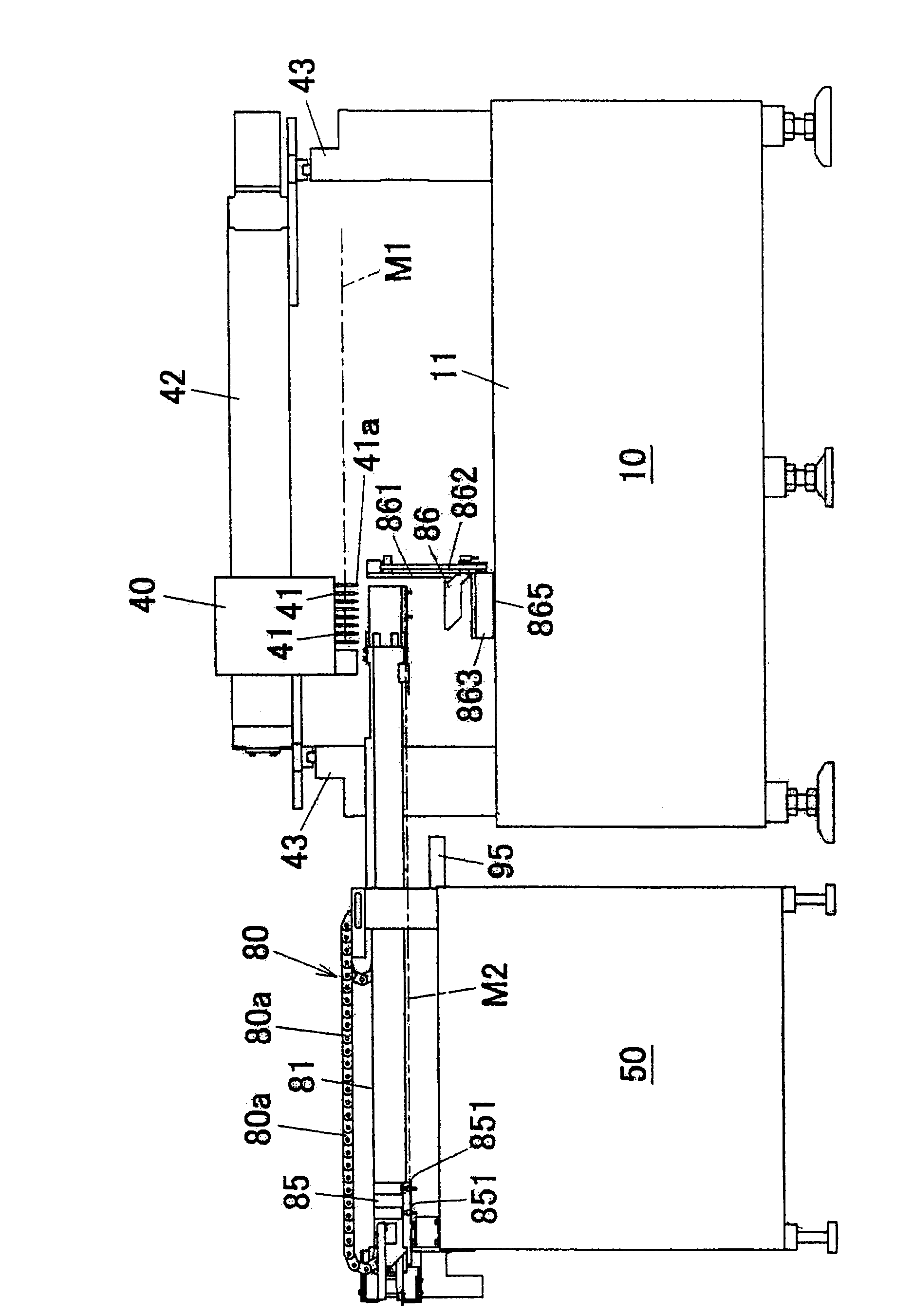 Element feeding device and mounting machine therewith